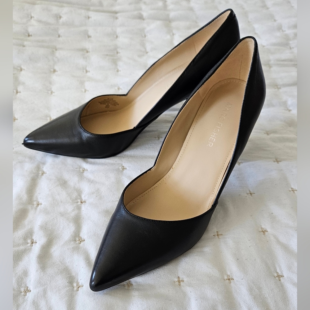 Black Leather Heels